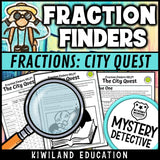 Comparing and equivalent fractions clue pages city quest detective