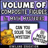 Composite volume worksheets with answer keys for morning work and substitute plans