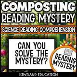 No-prep composting reading comprehension worksheet with answer key for Earth Day