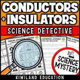 Conductors and Insulators mystery suspect line-up and answer key