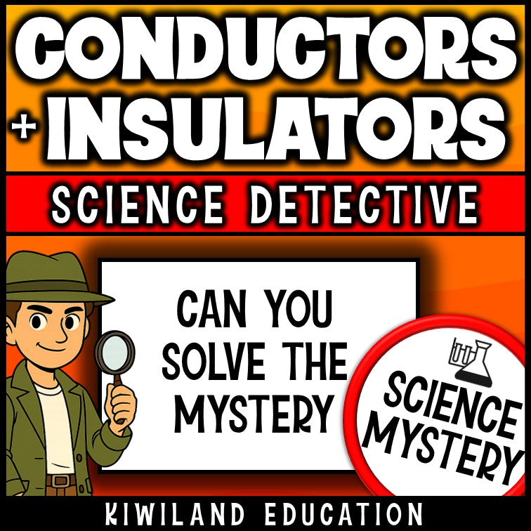 Conductors and Insulators no-prep science reading mystery for Grades 4–5
