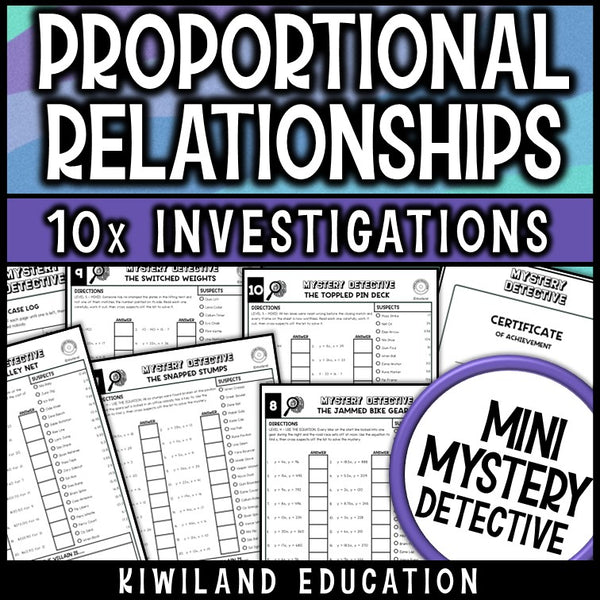 Constant of proportionality equations printable detective worksheets case log certificate