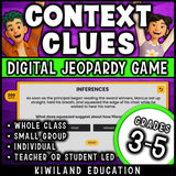 No-prep ELA vocabulary review game show with built-in scoreboard