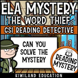 Context Clues printable ELA Mystery Scoot game with answer key