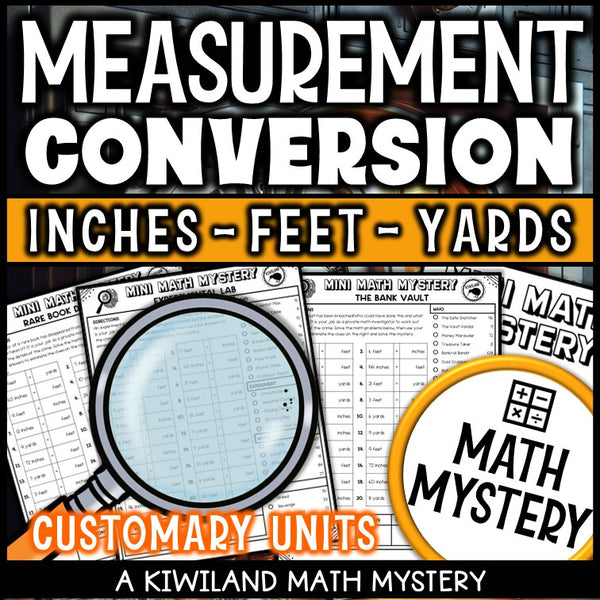 Converting customary units of length math mystery answer key