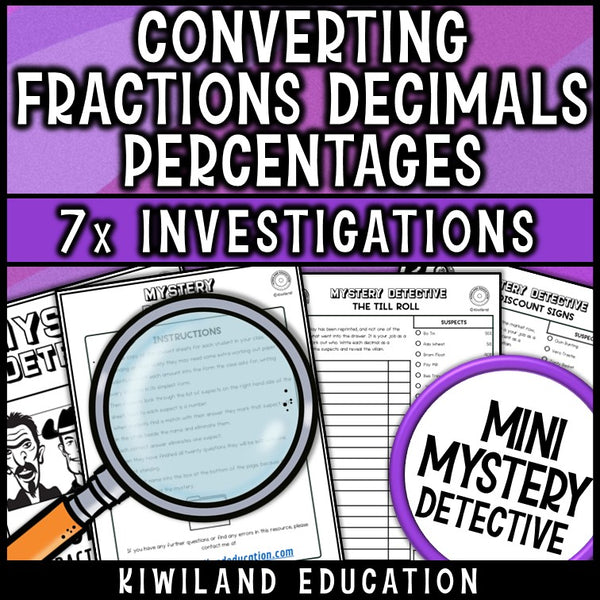 Converting decimals to fractions and fractions to decimals worksheet no-prep