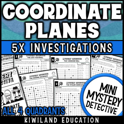 Coordinate plane all four quadrants ordered pairs worksheets 6th grade