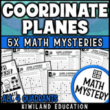 Coordinate plane all four quadrants ordered pairs worksheets for 6th grade
