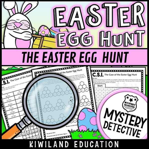 Cryptogram and skip counting clue pages easter worksheets