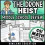 Middle school math review CSI Math Mystery for 6th, 7th and 8th grade integers and equations