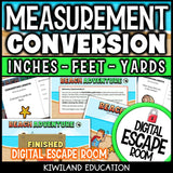 Customary units of length escape room – beach adventure activity