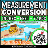 Converting inches feet and yards escape room challenge