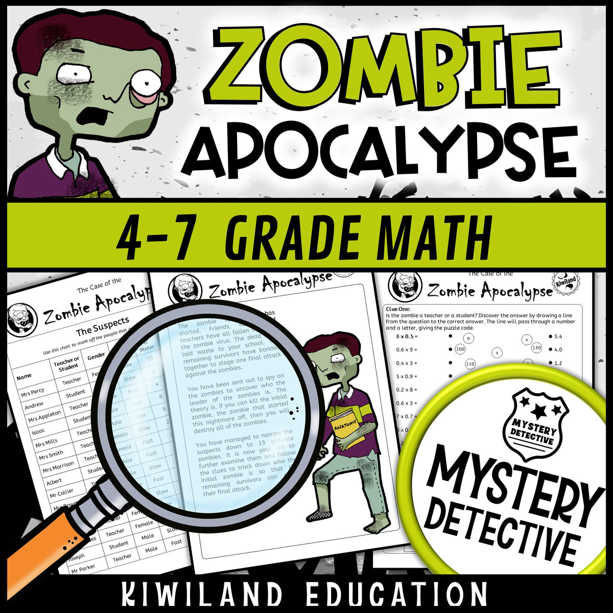 Decimals math worksheets grades 4-7 no-prep printable