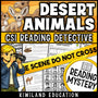 Desert animals science reading mystery cover for grades 3-6