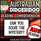 No-prep didgeridoo reading comprehension worksheet with answer key