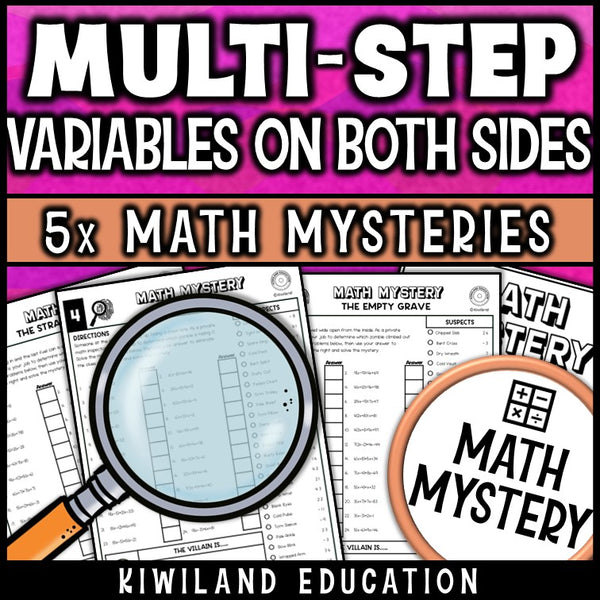 Distributive property equations printable algebra activity for math centers