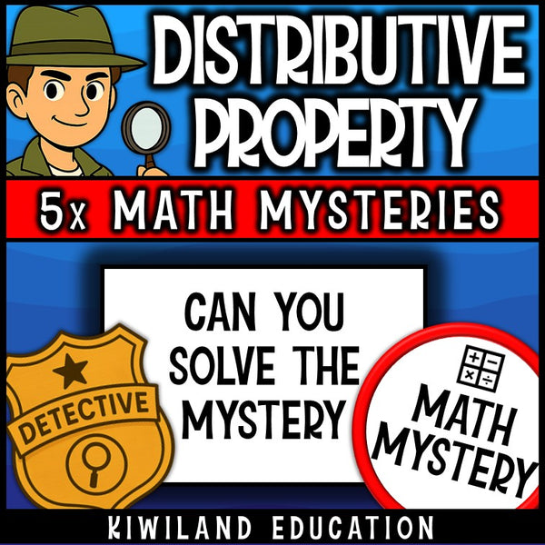 Can you solve the mysteries - distributive property worksheets