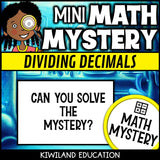 Can you solve the mystery - dividing decimals worksheets
