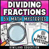 Dividing whole numbers by unit fractions activity for grades 5 and 6