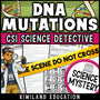 DNA mutations science reading mystery cover for grades 3-6