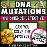 No-prep DNA mutations reading comprehension worksheet with answer key