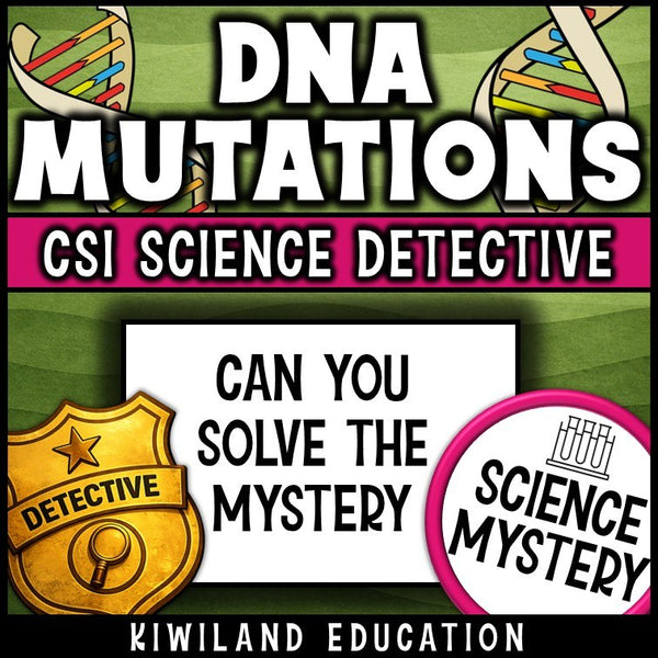 No-prep DNA mutations reading comprehension worksheet with answer key