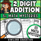 Double digit column addition with regrouping worksheets for math centers