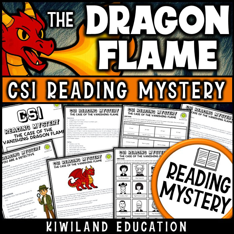 Dragons fiction reading mystery cover for grades 3-6