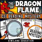 Fiction dragons reading comprehension passage activity for grades 3-6