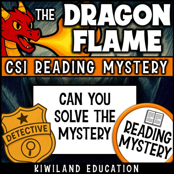 No-prep dragons fiction reading comprehension worksheet with answer key
