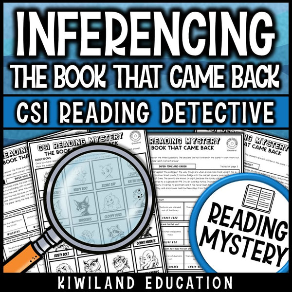 Drawing conclusions reading mystery suspect elimination self checking pages for small groups
