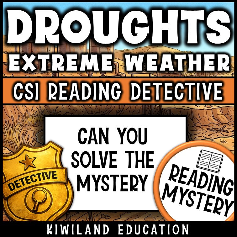 Can you solve the mystery droughts CSI reading detective activity hook