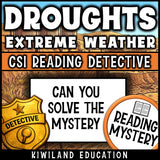 Can you solve the mystery droughts CSI reading detective activity hook