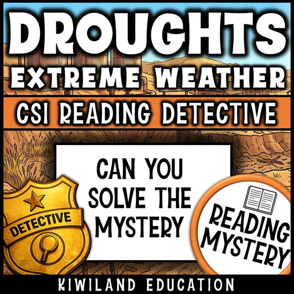 Can you solve the mystery droughts CSI reading detective activity hook