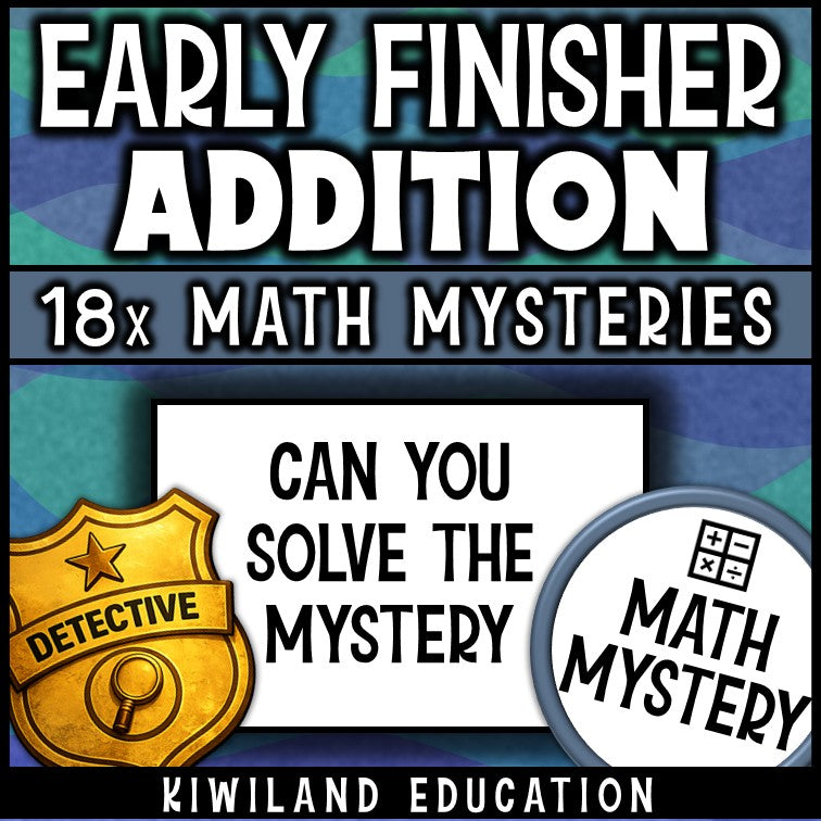 Early finisher activities, double digit addition without regrouping for substitute plans