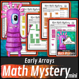 Multiplication arrays detective math mystery printable activity