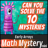 Can you solve the mysteries - early multiplication arrays worksheets
