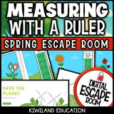 Earth Day measuring with a ruler color by number preview screen