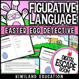 Easter figurative language digital escape room preview screen