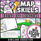 Easter map skills digital escape room preview screen