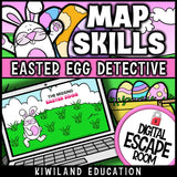 Easter map skills digital escape room reading a grid