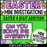 Easter math centers spring break review sub plans grades 2-4