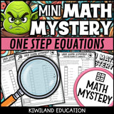 Easter one-step equations math mystery answer key