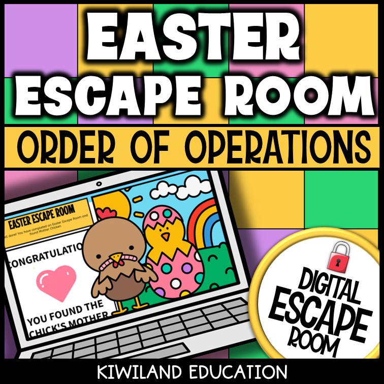 Order of Operations Digital Escape Room Easter preview 2