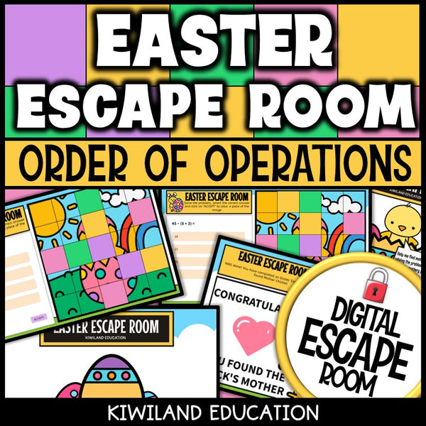 Order of Operations Digital Escape Room Easter preview 3