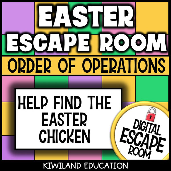 Order of Operations Digital Escape Room Easter preview 4