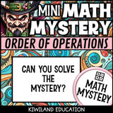 Easter order of operations math mystery activity preview