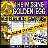 Easter reading mystery The Missing Easter Egg cover for grades 3-6