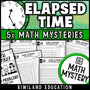Elapsed time word problems worksheets 3rd and 4th grade math mystery