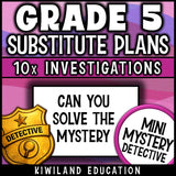 Emergency sub plans 5th grade math review early finishers morning work homework